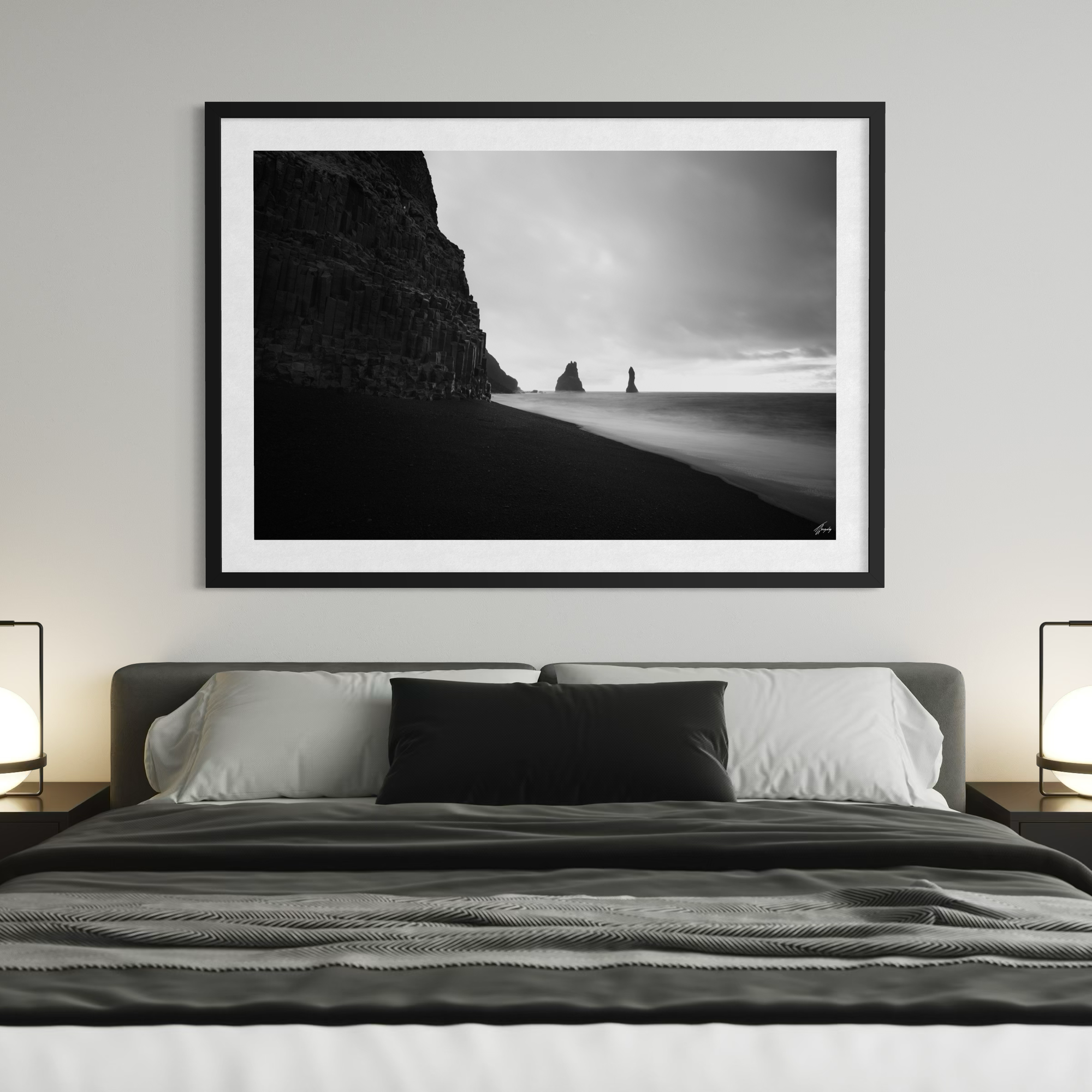 Fine art paper print Vik Iceland coastal scene elegant gallery wall art minimalist landscape photography